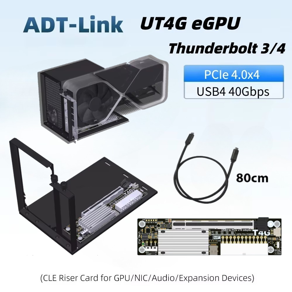 Gpu External Dock Egpu Thunderbolt 4 - Station d'accueil pour carte graphique externe