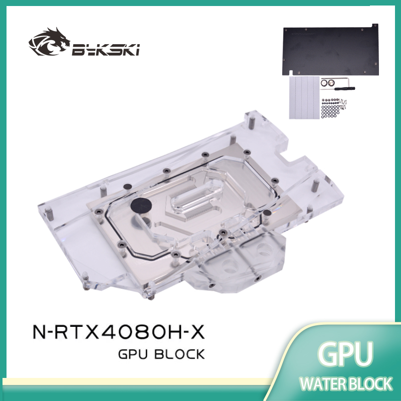 Rtx 4080 Water Cooling Block - Bloc GPU Bykski N-RTX4080H-X pour carte