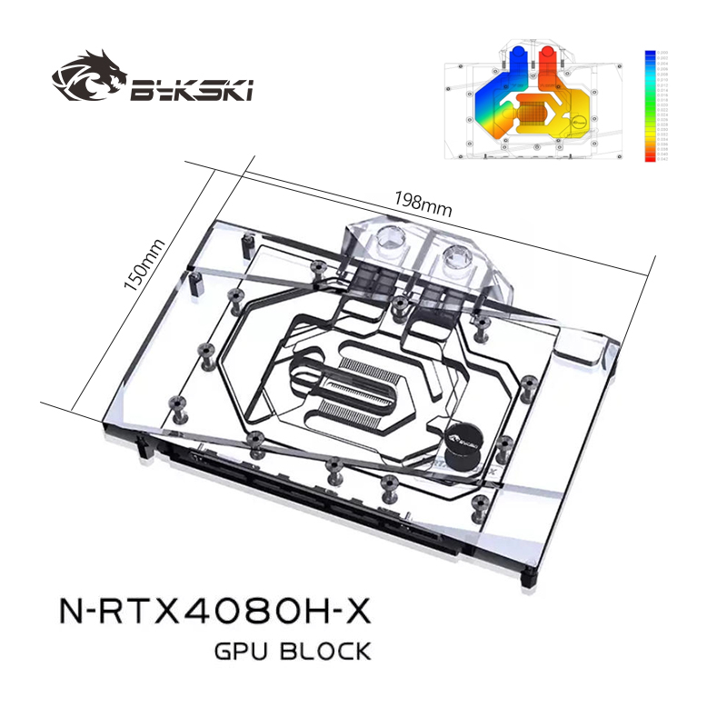 Bykski GPU bloc d'eau pour NVI - Rtx 4080 Water Cooling Block avis et prix