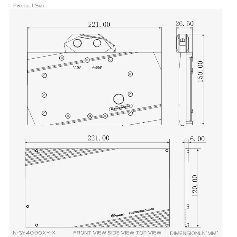 Bykski N-GY4090XY-X GPU nuits  - Rtx 4090 Water Block Full Cover avis et prix