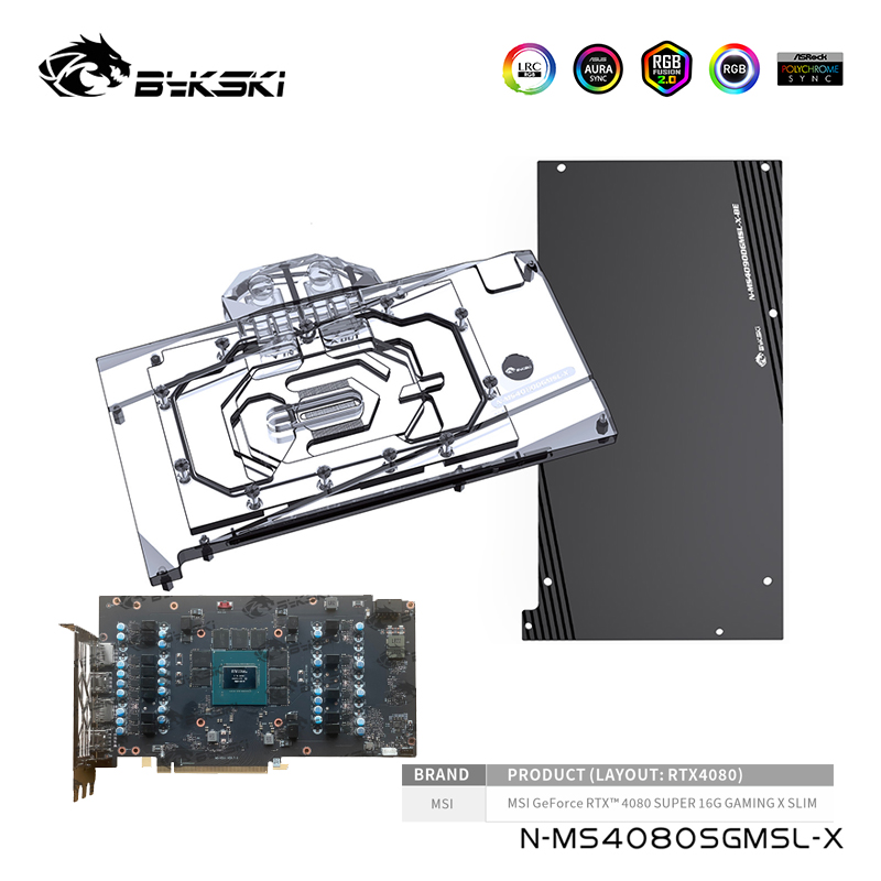 Bykski bloc d'eau pour MSI Gef - Rtx 4080 Water Cooling Block avis et prix